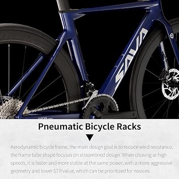 SAVADECK A7L Pro Full Carbon Fiber Racing Bike 24-Speed Shimano R7120, Carbon Frame & Wheelset, Hydraulic Disc Brakes