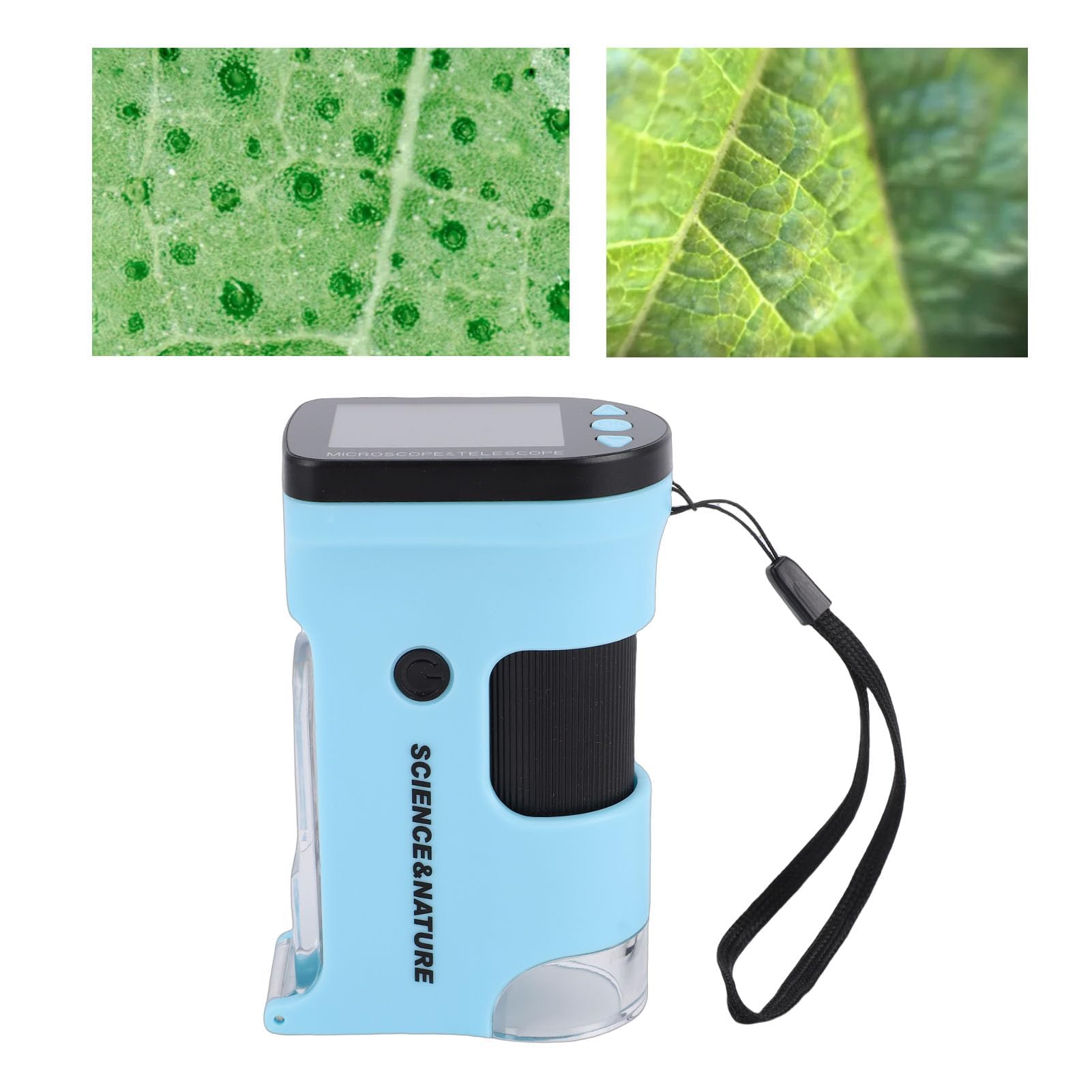Microscopio de Bolsillo 800X, Mini Microscopio de Mano, Gift Portátil para Niños Estudiantes - Observación Microbiológica en Casa