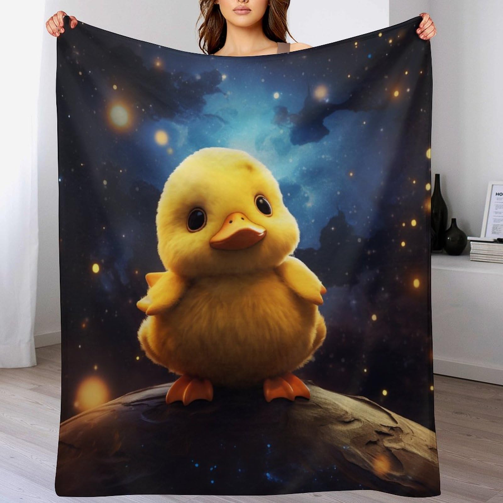 Manta de pato bonita para un hogar cálido y suave todo el año