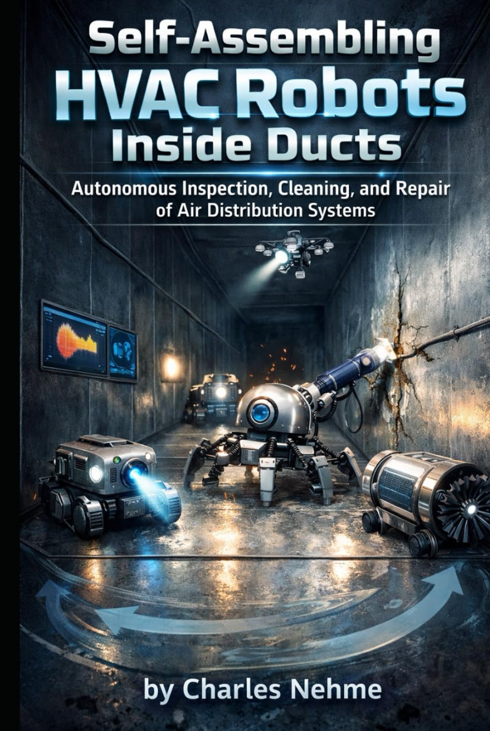 Self-Assembling HVAC Robots Inside Ducts Autonomous Inspection, Cleaning, and Repair of Air Distribution Systems