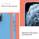 YATWIN Silicone Back Case for iPhone 11 Pro Max, Soft-Touch Phone Back Cover for Apple iPhone 11 Pro Max - Sky Blue gallery image