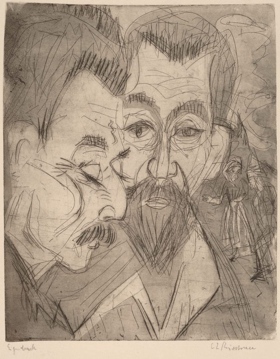 Impression sur toile Kirchner - Tableau d'art expressionniste de salon - 5