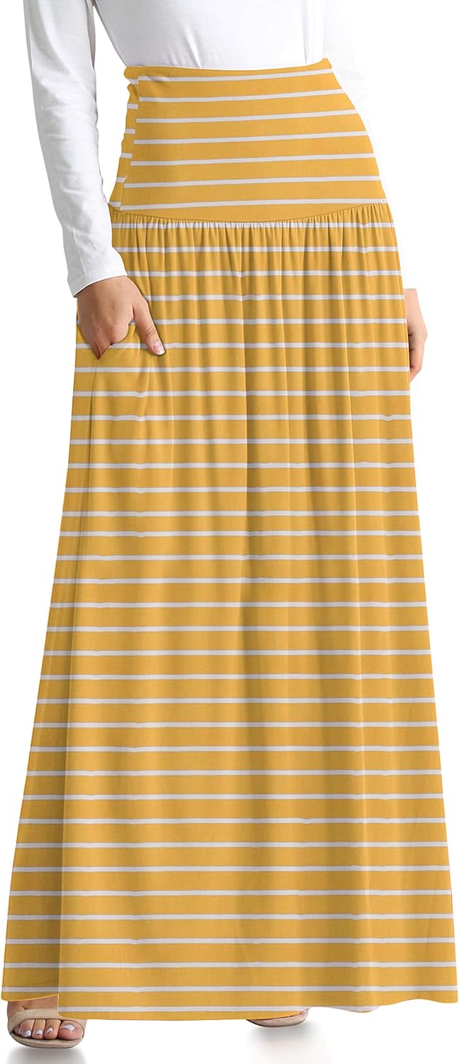 Maxi Skirts for Women Ankle Length Skirt Casual Long Skirt High Waisted Maxi Skirt Reg and Plus Size Skirt Long Skirt