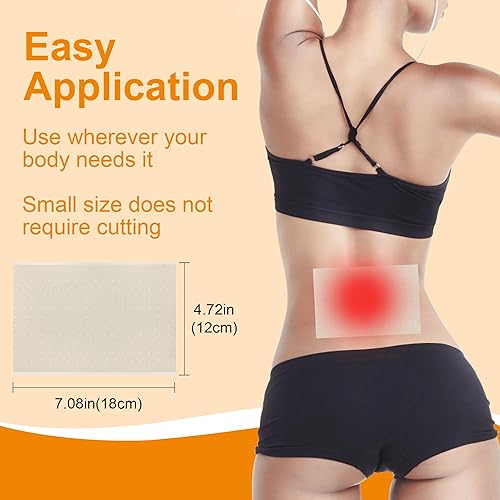 Miniatura 3 de KONGDY 50 parches de capsaicina caliente, parches de tigre extra fuertes de 4.72 x 7.08 pulgadas, parche de pimiento térmico para aliviar la