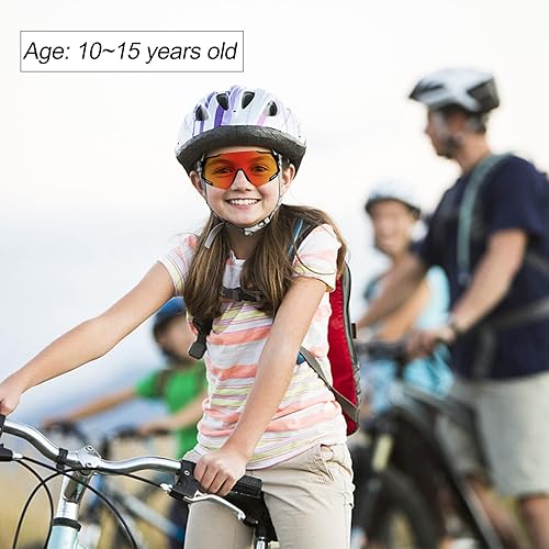 Miniatura 3 de Youth Viper Polarized Sunglasses for Kid Boys Girls Age 10-15  4 Interchangeable Lenses  UV400 Glasses for Cycling Baseball