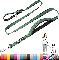 Vista 8 de TSPRO Correa táctica para perro, manos libres, resistente, ajustable, con mango acolchado y cierre de seguridad de metal para caminar, correr, Negro