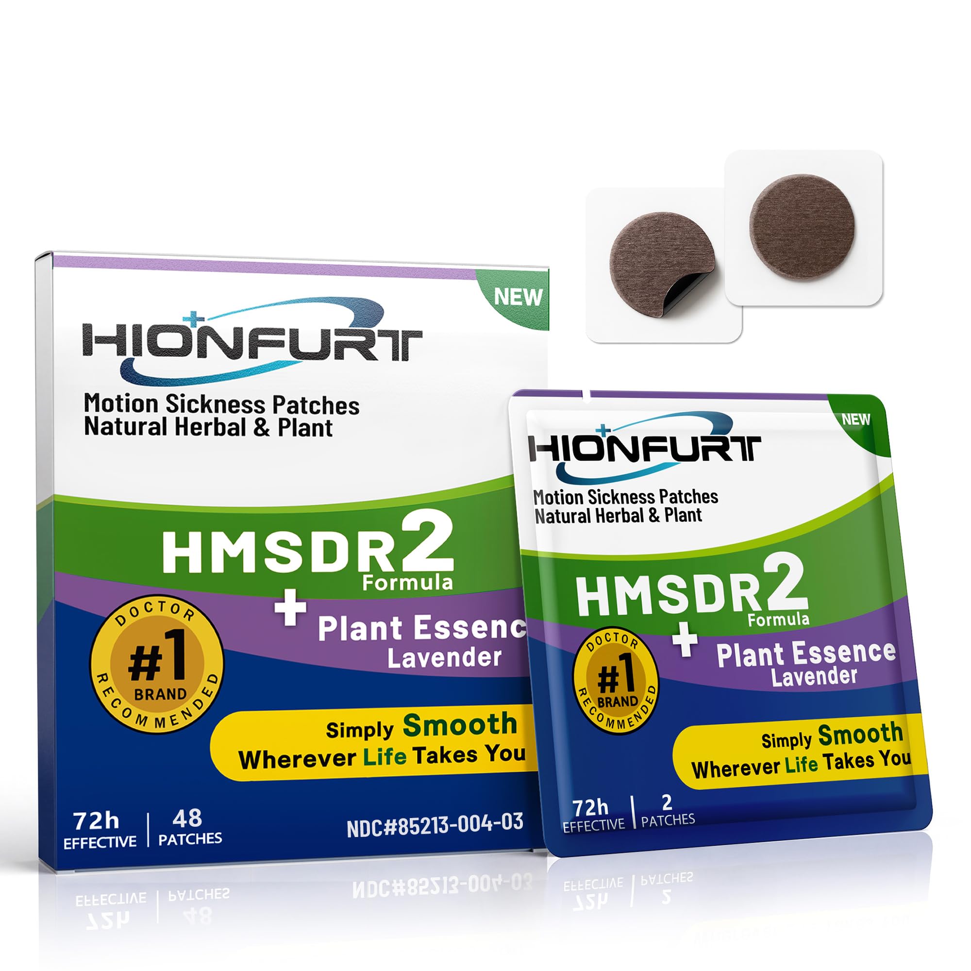 Hionfurt 32ct Motion Sickness Patches, Non-Drowsy Herbal Relief — Amazon image 13