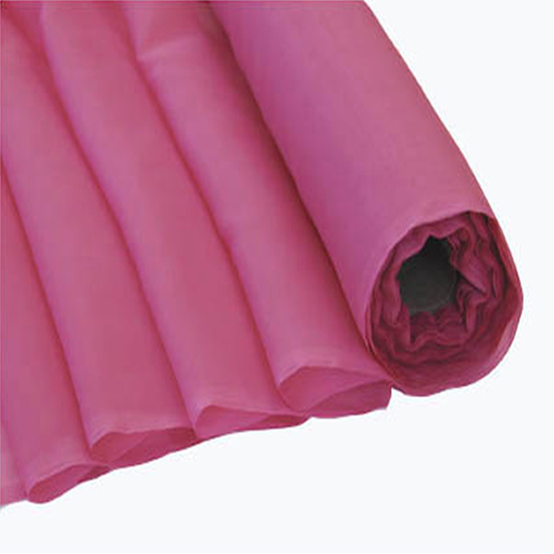 Plain Woven Voile Net Curtain Fabric Finished In Cerise/Hot Pink - 150CM / 58" Wide - Sold By the Metre