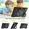 Funda compatible con Honor Pad 10 2025 12.1 pulgadas, resistente para niños, protección completa antichoque con soporte y correa de mano/hombro (negra) 5
