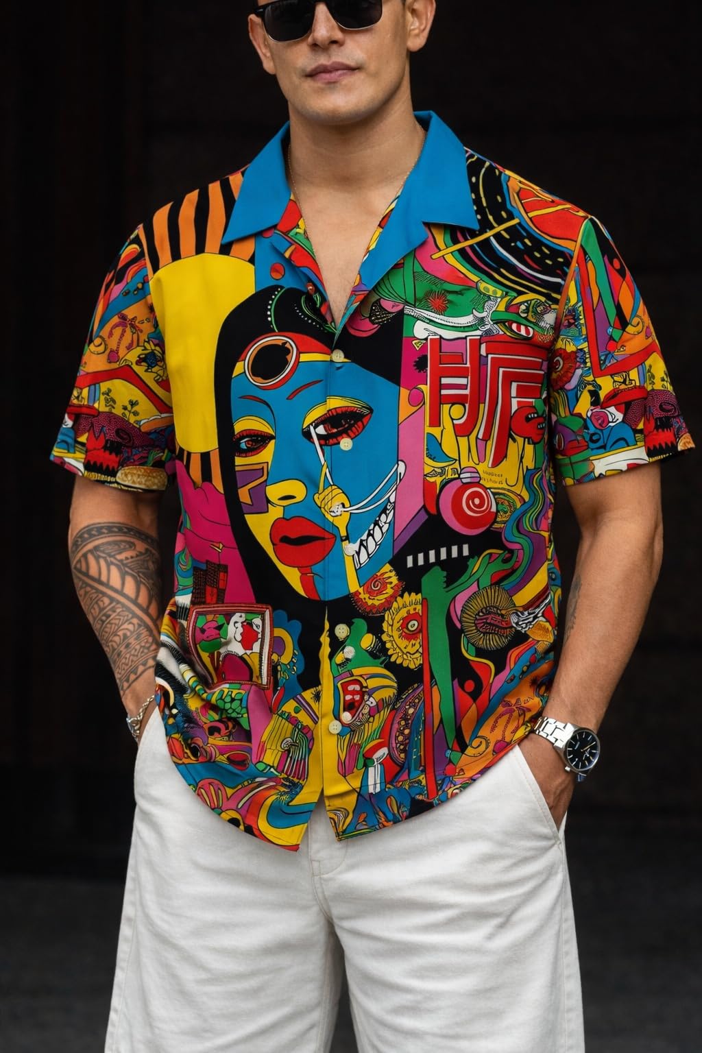 Trendy Regular Fit Printed Half Sleeve Shirt for Men-image-34
