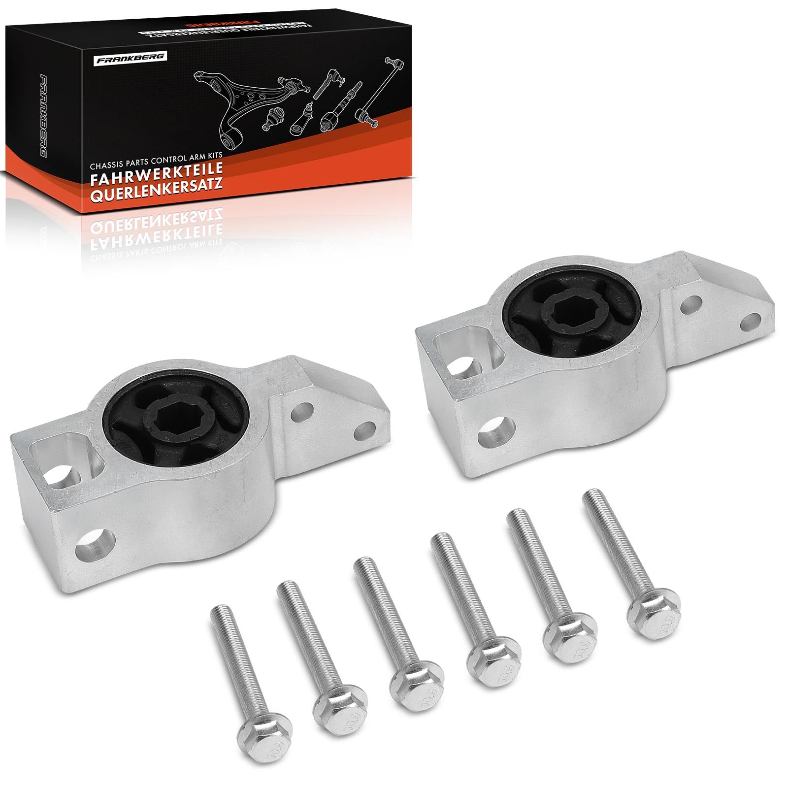 Frankberg 2x Querlenkerlager Vorderachse Kompatibel mit Golf VI Cabriolet 517 2011-2016 A3 8P1 2003-2012 Ca.ddy Alltrack MPV SAB 2015-2022 Leon 1P1 2005-2010 Replace# 1K0199231J