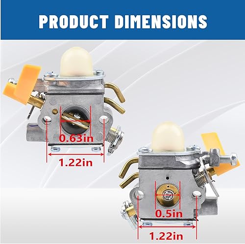 Miniatura 4 de Carburador con kit de herramientas de ajuste Destornillador de repuesto para Zama C1U-H60 Ryobi RY29550 RY30530 RY30550 RY30570 RY30931 RY30951