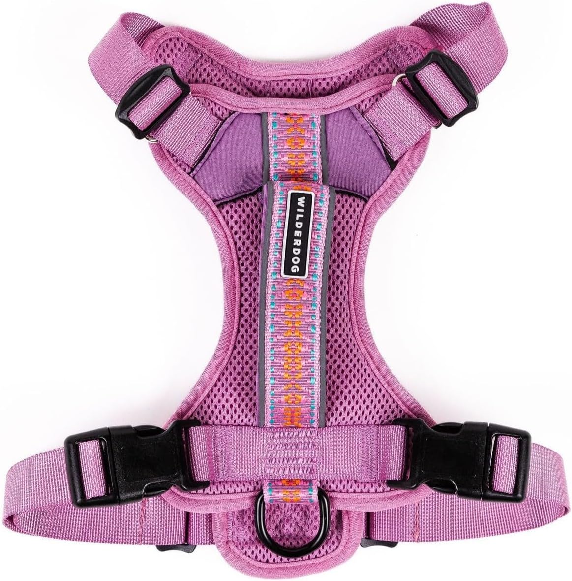 Wilderdog Lightweight Dog Harness with Reflective Straps – Medium – Lilac