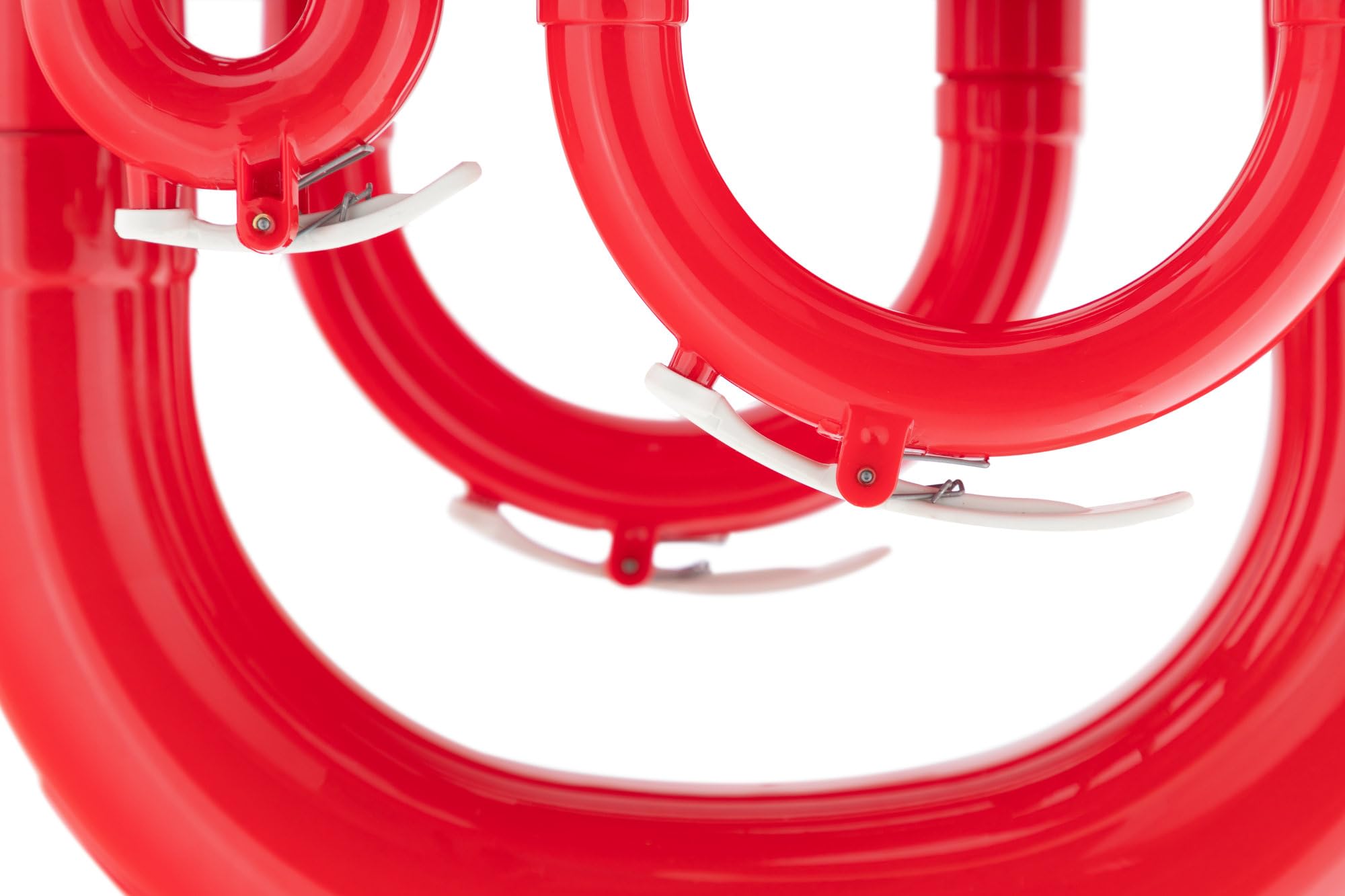 Classic Cantabile MardiBrass Euphonium Bb en plastique - 4 pistons en aluminium - seulement 2,2 kg - avec embouchure et housse - rouge