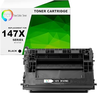 TCT 147X Toner Cartridge - Compatible Replacement for HP 147X W1470X Black High Yield Works with HP LaserJet Enterprise Flow MFP M634h M635z M636z Printers 25,200 Pages