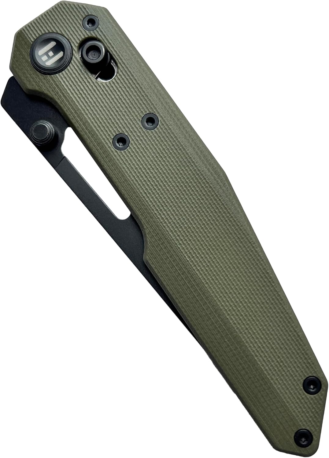 Carbon-Fiber-G10 Pocket Knife 3.6" with Swedish 14C28N steel, designed by NOC Knives, Axis-lock folding knife for cutting purpose