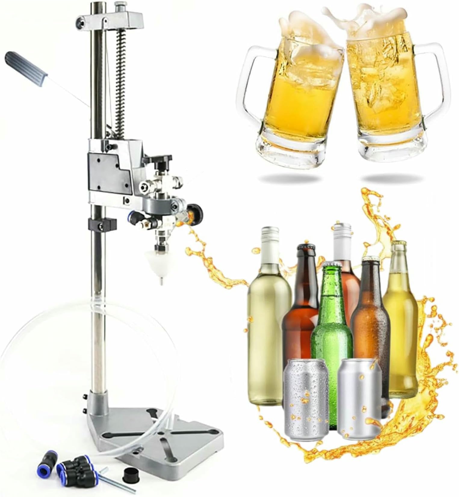 Remplissage de bouteilles de bière et vin 10 à 50 mm