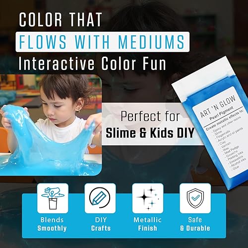 Miniatura 2 de Art 'N Glow Polvo de pigmento de perla de mica (verde manzana) - (0.88 onzas0.88 oz) - más de 10 colores disponibles