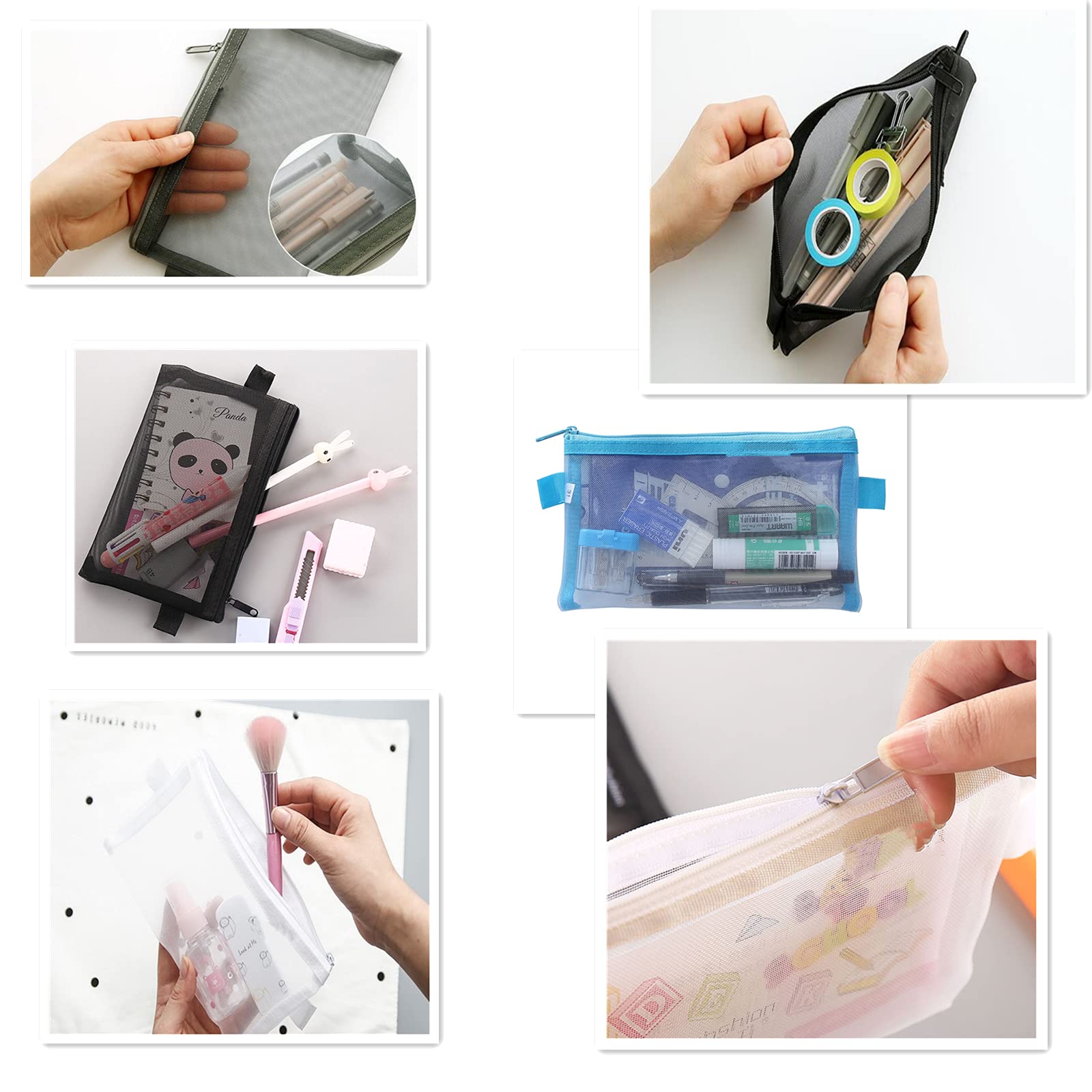 ＊鉛筆 ケース グレー メッシュ 鉛筆 ケース ジッパー ペン ポーチ グレー デザインフィル メッシュペンケース グレー 41829006 1セット(2