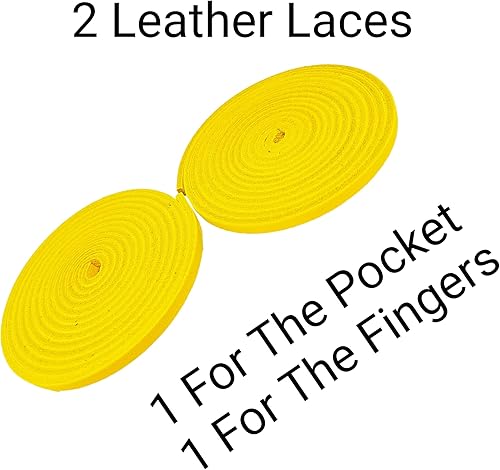 Miniatura 3 de TOFL Cordones para guantes de sóftbol y béisbol  Cordones de reparación de guantes de encaje para guantes receptores  Cordones de cuero solo sin