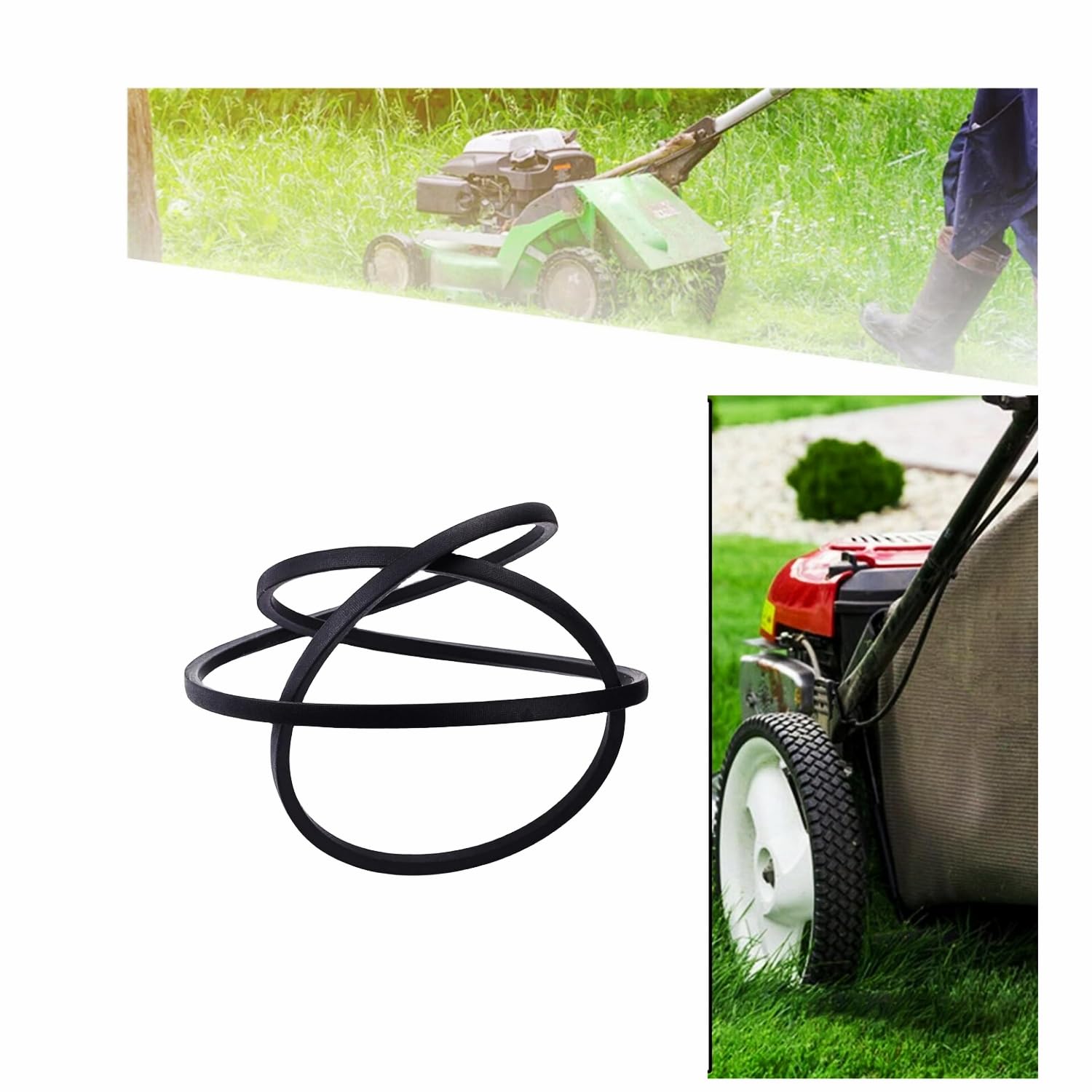 954-05040 - Correa de transmisión para cortacésped de 5/8 x 35 1/4 pulgadas para tractor de césped y cortacésped, repuesto para 754-0241-352 754-0241A 754-05040 954-0241A 954-041A 954-04-040 057