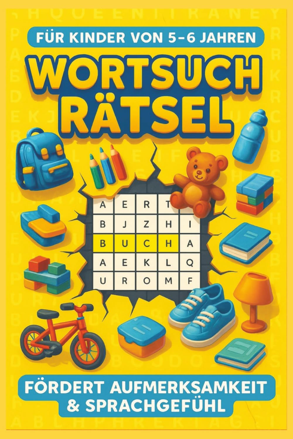 Wortsuchrätsel für Kinder von 5-6 JAHREN: 100 liebevoll gestaltete Rätsel mit großen Buchstaben und Illustrationen – fördert Konzentration, ... & Jungen (Wortsuchrätsel nach Altersstufen)