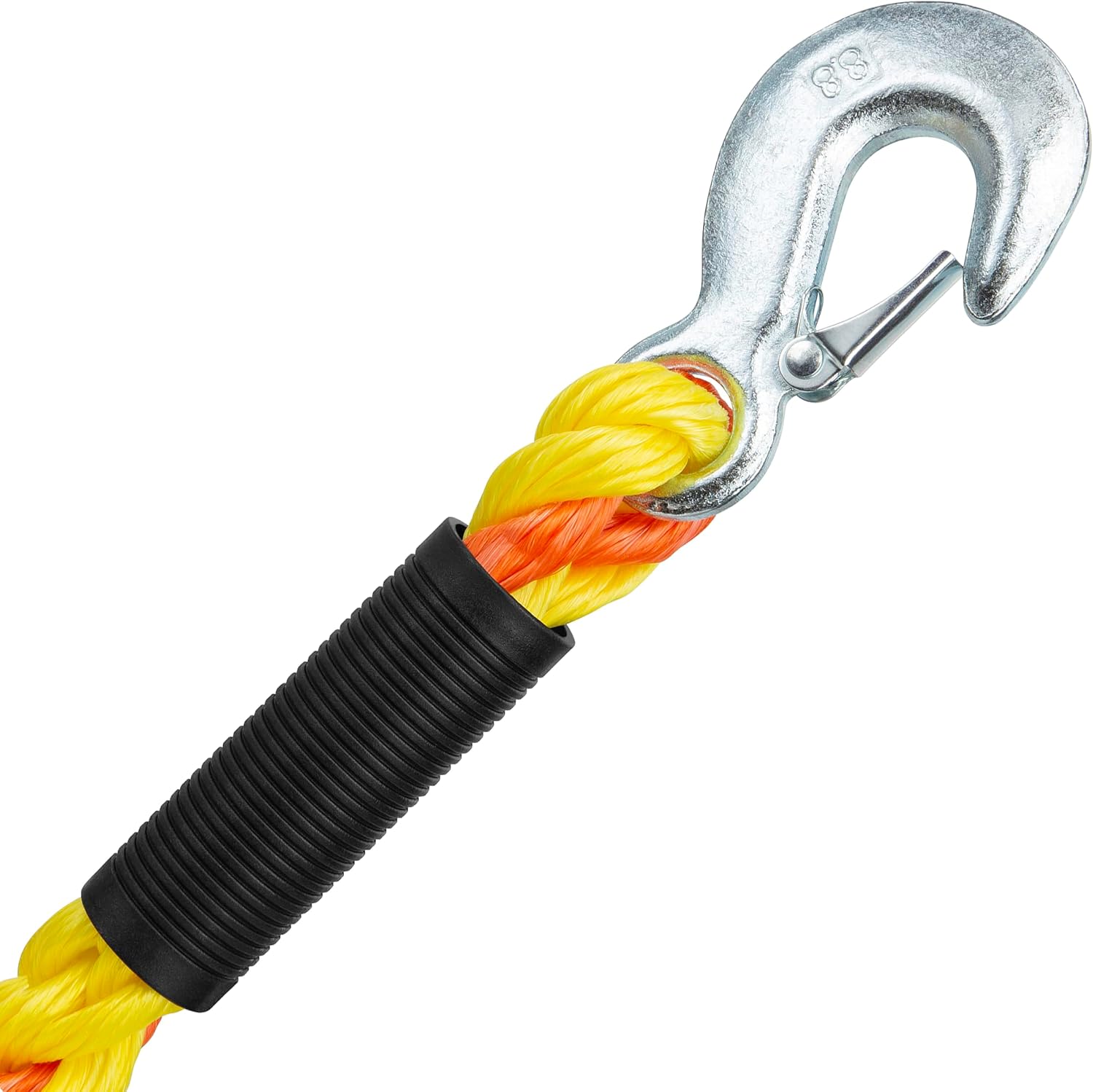 14 ft. 2,266 lb. Working Load Limit Tow Rope Strap with Hooks