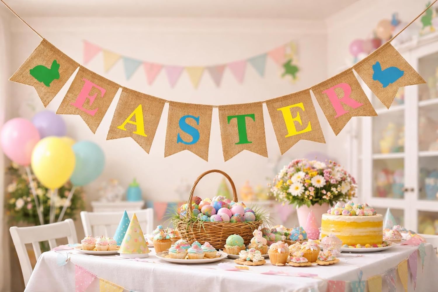 Easter Banner (Easter Bunny Burlap)
