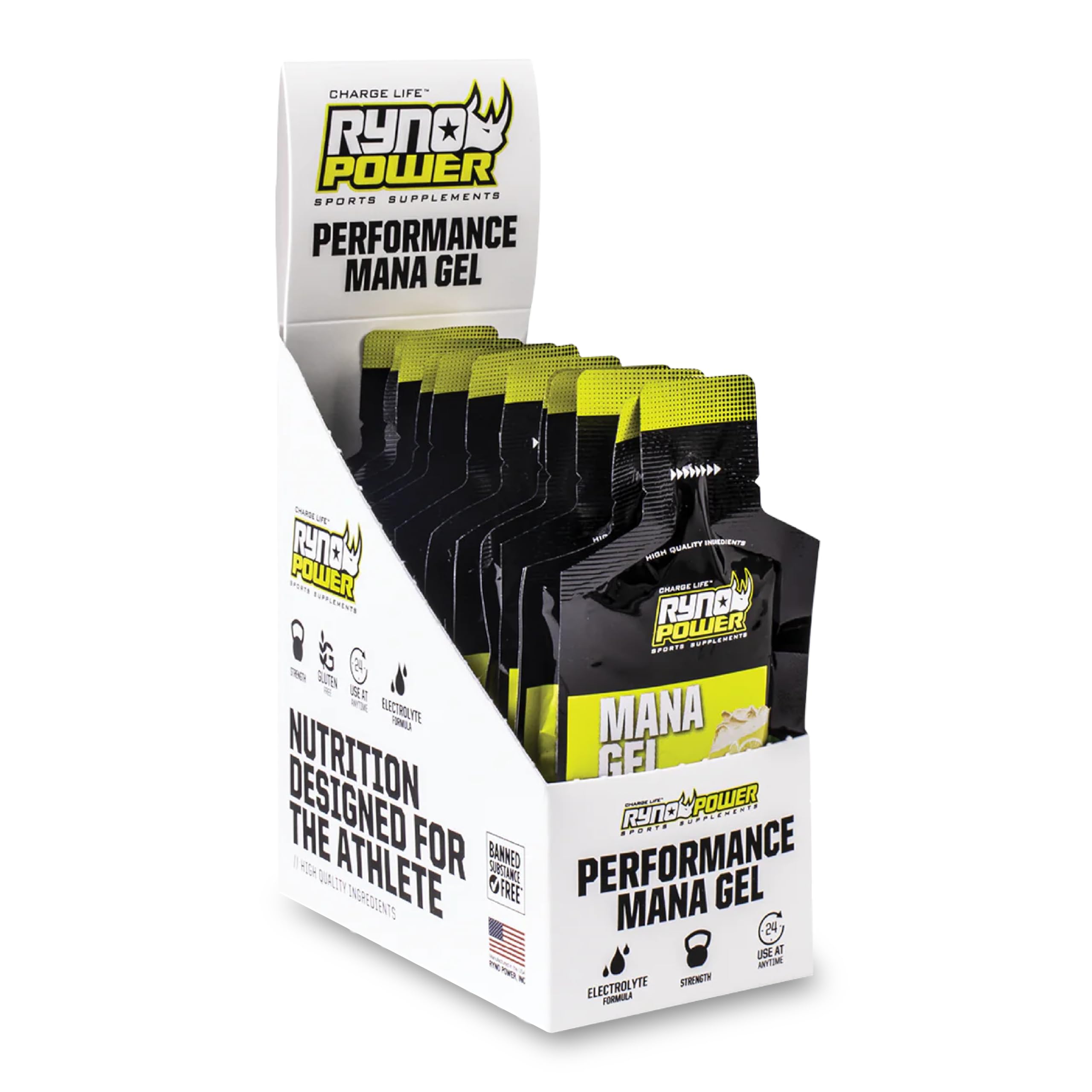 Amazon.com: Ryno Power Mana Performance Gel Caddy (12 Servings