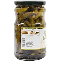 Vista 3 de Sadaf Pepinos en escabeche con estragón - Pepino en escabeche para cocinar, saborear o picar - Kosher - Tarro de 24 onzas