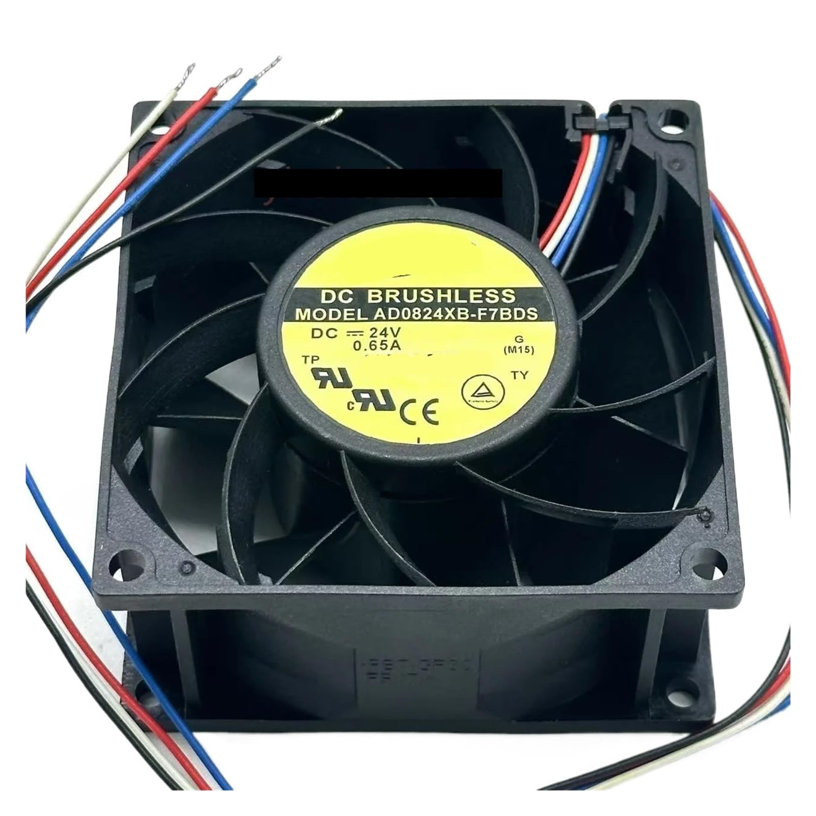 KWQNPHTRN AD0824XB-F7BDS DC 24V 0.65A 80x80x38mm 4-Wire Server Cooling Fan