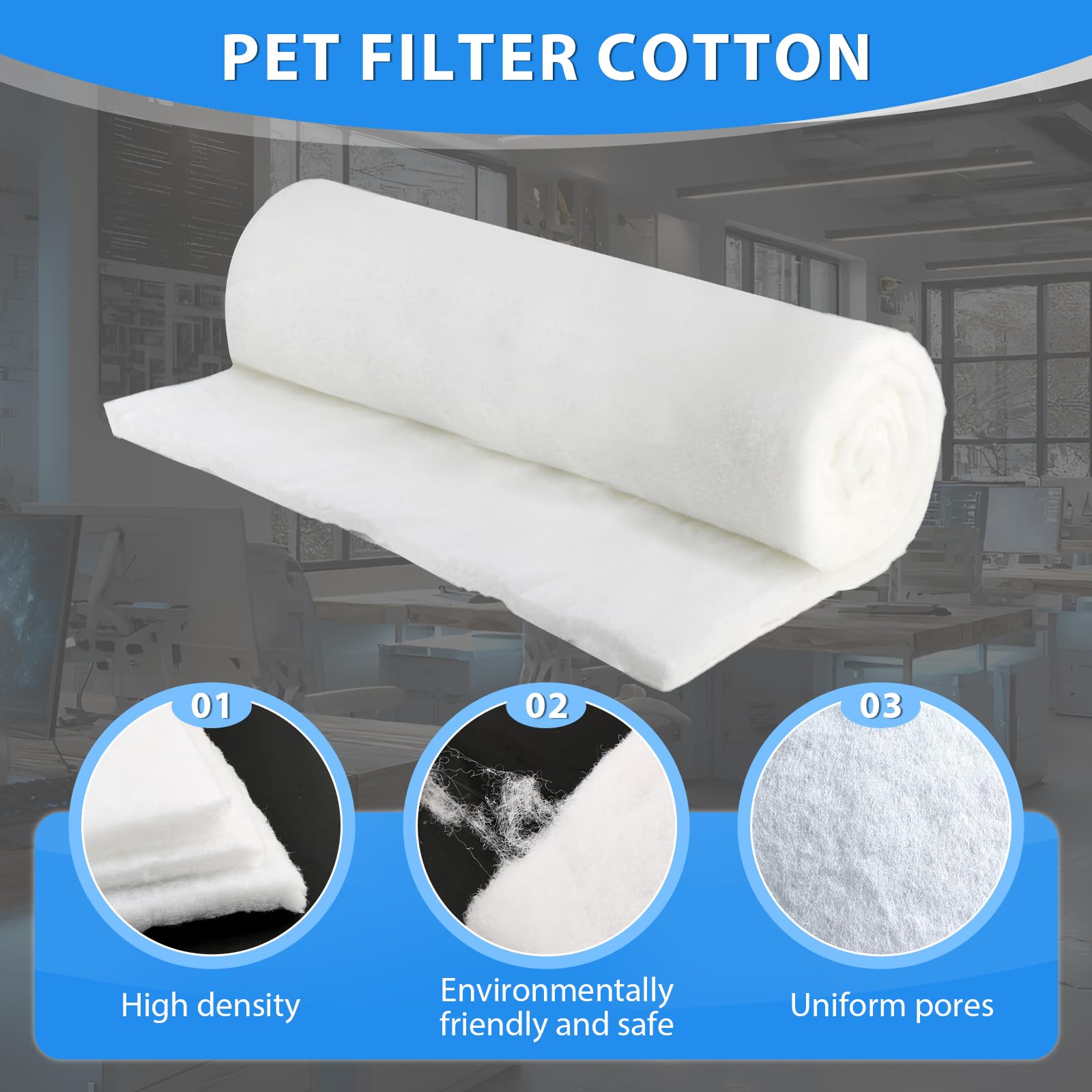 General Filtro Aire g4 1m x 2m x 2cm Rollo Filtrina g4 Filtro Aire Acondicionado Filtros Salidas de Aire para ventilación Acondicionado con Película Antipolvo reparación
