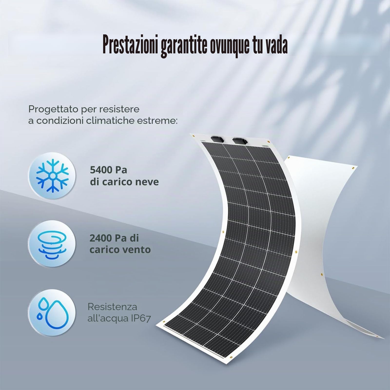 Pannello Solare Flessibile 150W/200W/300W/400W/520W, Pannelli solari monocristallini 36V modulo ad Alta efficienza di Carica della Batteria Alimentazione fotovoltaica per la Ricarica,150W