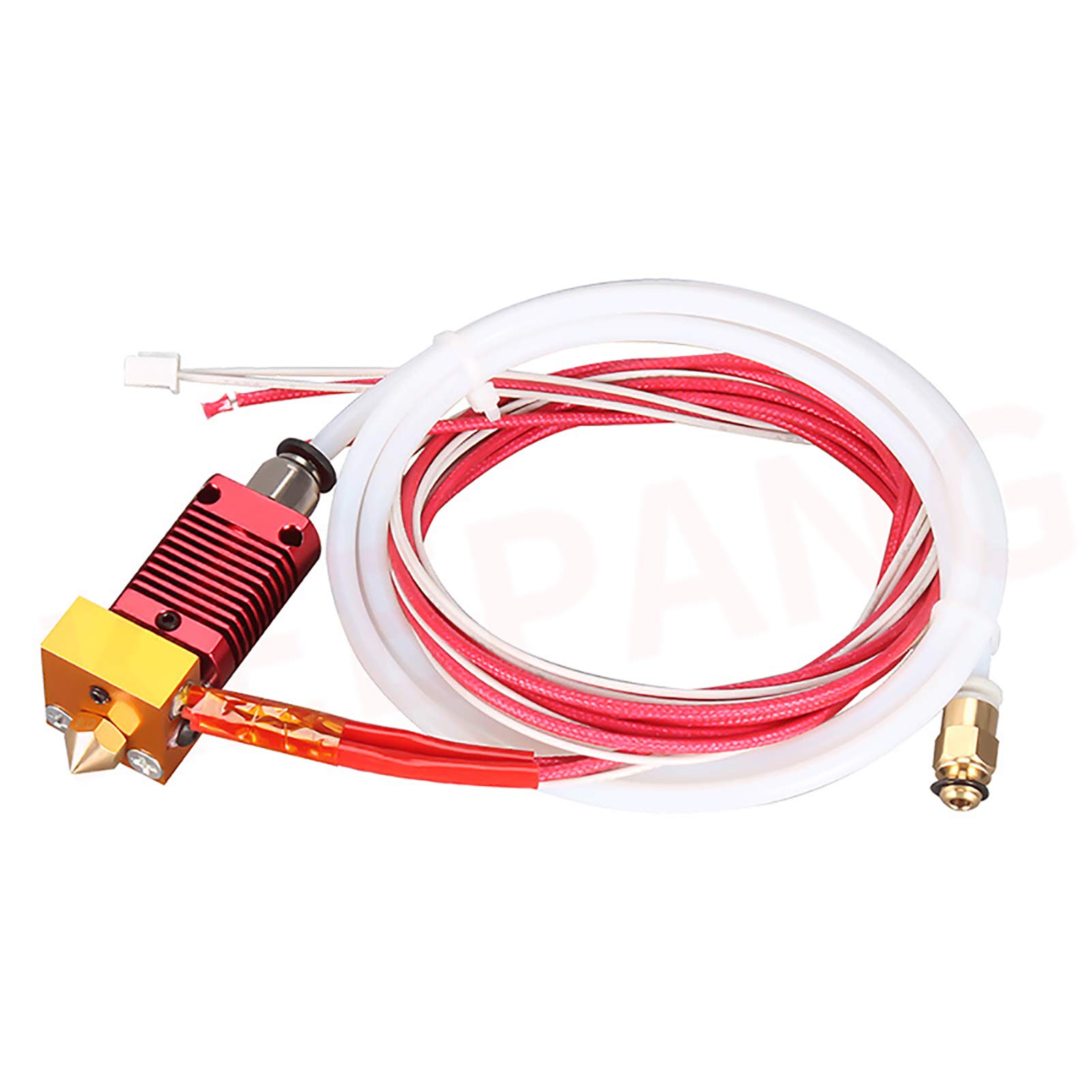 Drukarka 3D MK8 zestaw Hotend wytłaczarka zmontowany zestaw dyszy 0,4 mm, 24 V 40 W głowica do drukarki 3D Alfawise U20 U30 Creality Ender 3 Ender 3 Pro z aluminiowym blokiem grzewczym, 1,75 mm