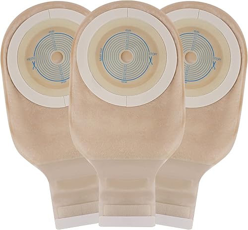 20 piezas de bolsas para colostomía Rainlotus, bolsa de ostomía de una pieza, bolsa de drenaje para el cuidado del estoma de ileostomía, corte a