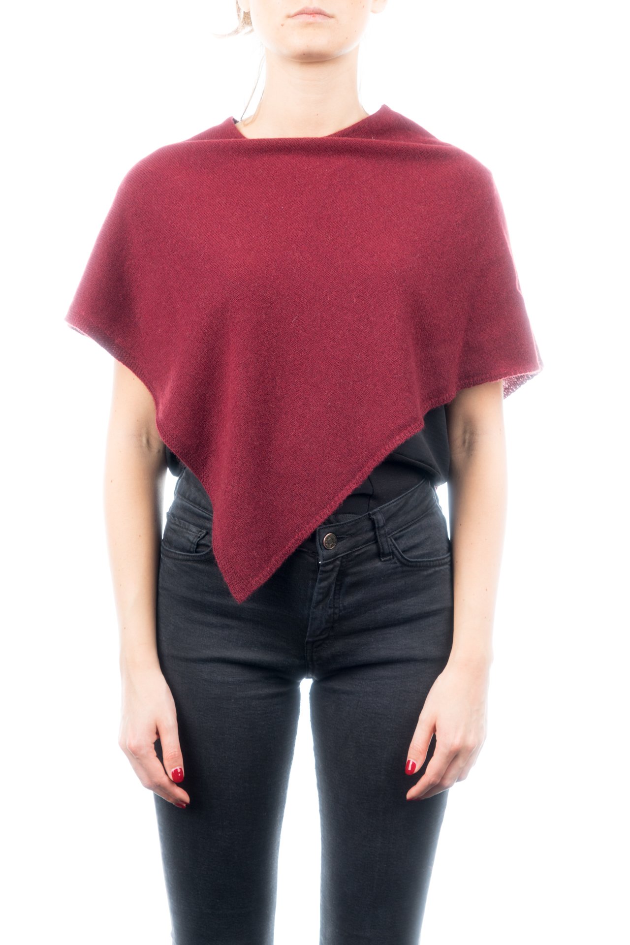 DALLE PIANE CASHMERE Poncho Donna 100% Cashmere | Poncho mantella avvolgente, taglia unica, perfetto in viaggio e in città, un elegante regalo per lei, Made in Italy