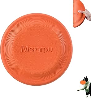 Dog Flying Disc, Flying Disc Dog Toy Large 9.2-Inch Dog Frisbee Disc Pet Interactive Dog Toys Training Frisbee Floating Water Dog Toy Bite Resistant Soft Frisbee Dog Toy for Water
