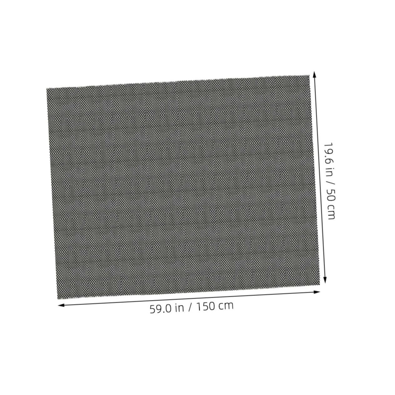Tapis Antidérapant Voiture Noir PVC 2 Pièces pour Coffre