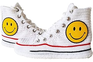 Comfy Personalized Emoji Love Heart Crochet Slippers for Valentine's Day Bliss