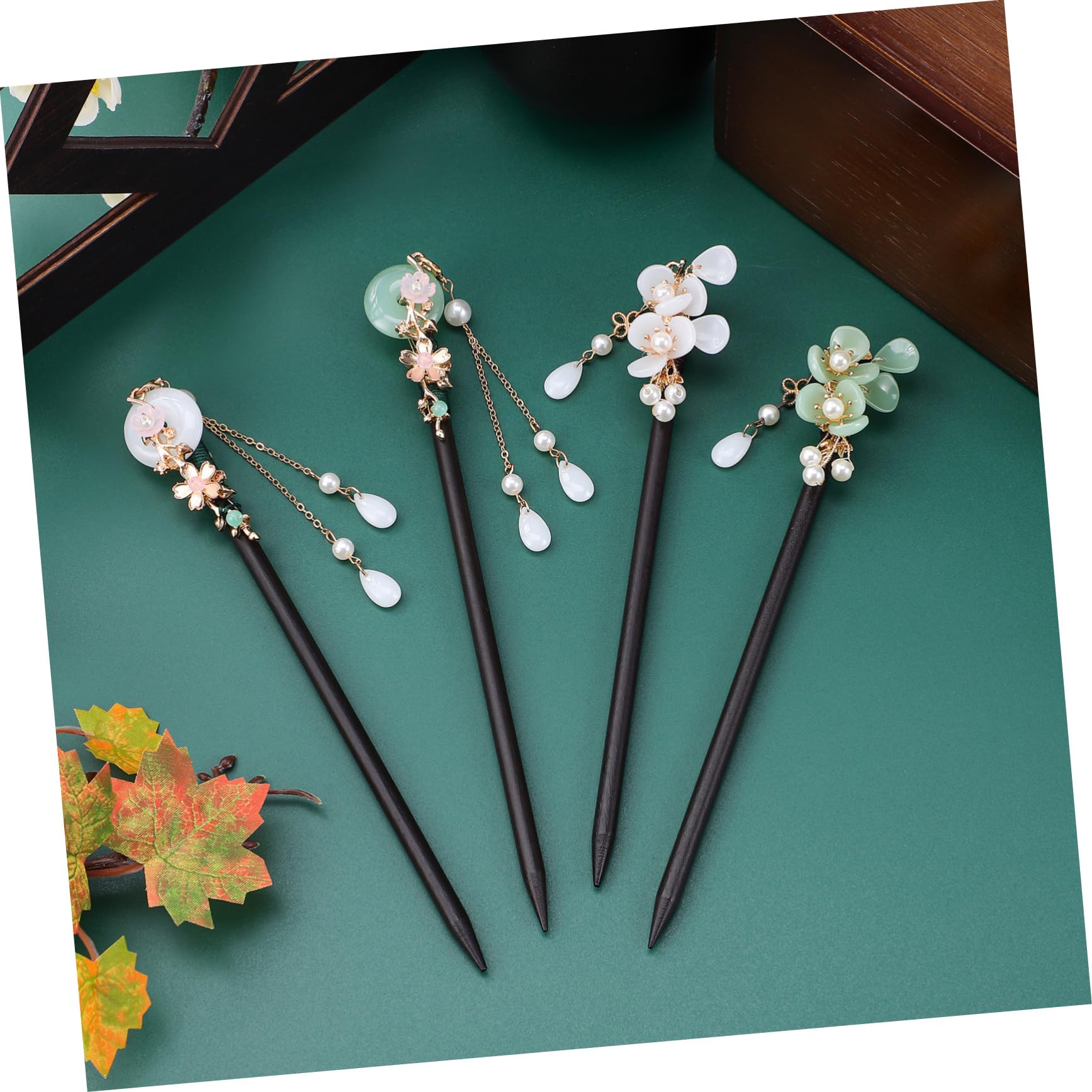 FOMIYES 16 Uds Horquillas Para El Pelo Retro Chino Horquillas Para Pelo Largo Horquilla China Palitos Para El Pelo Para Pelo Largo Palitos Para El Pelo De Madera Palillos Para El