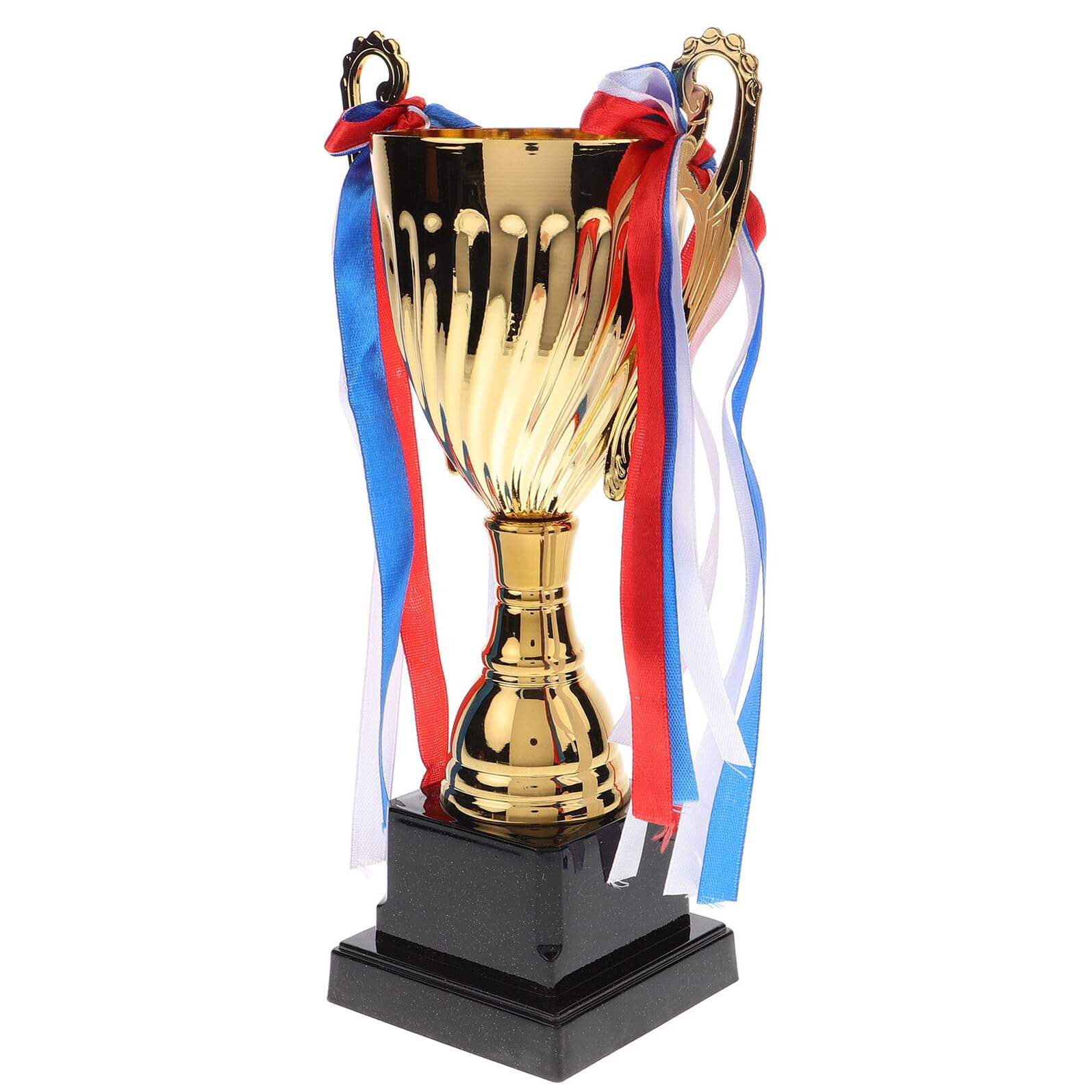 SHERCHPRY Trofeo de Metal Dorado para Ganador, Copa Deportiva Tamaño Mediano Base Resistente, Premio para Torneo Escolar y Competición de Deportes al Aire Libre
