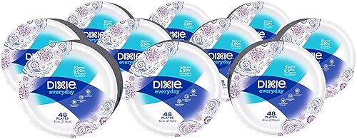 Dixie Platos de papel para uso diario 85in HPC-71890 Paquete de 10 Azul 1 1