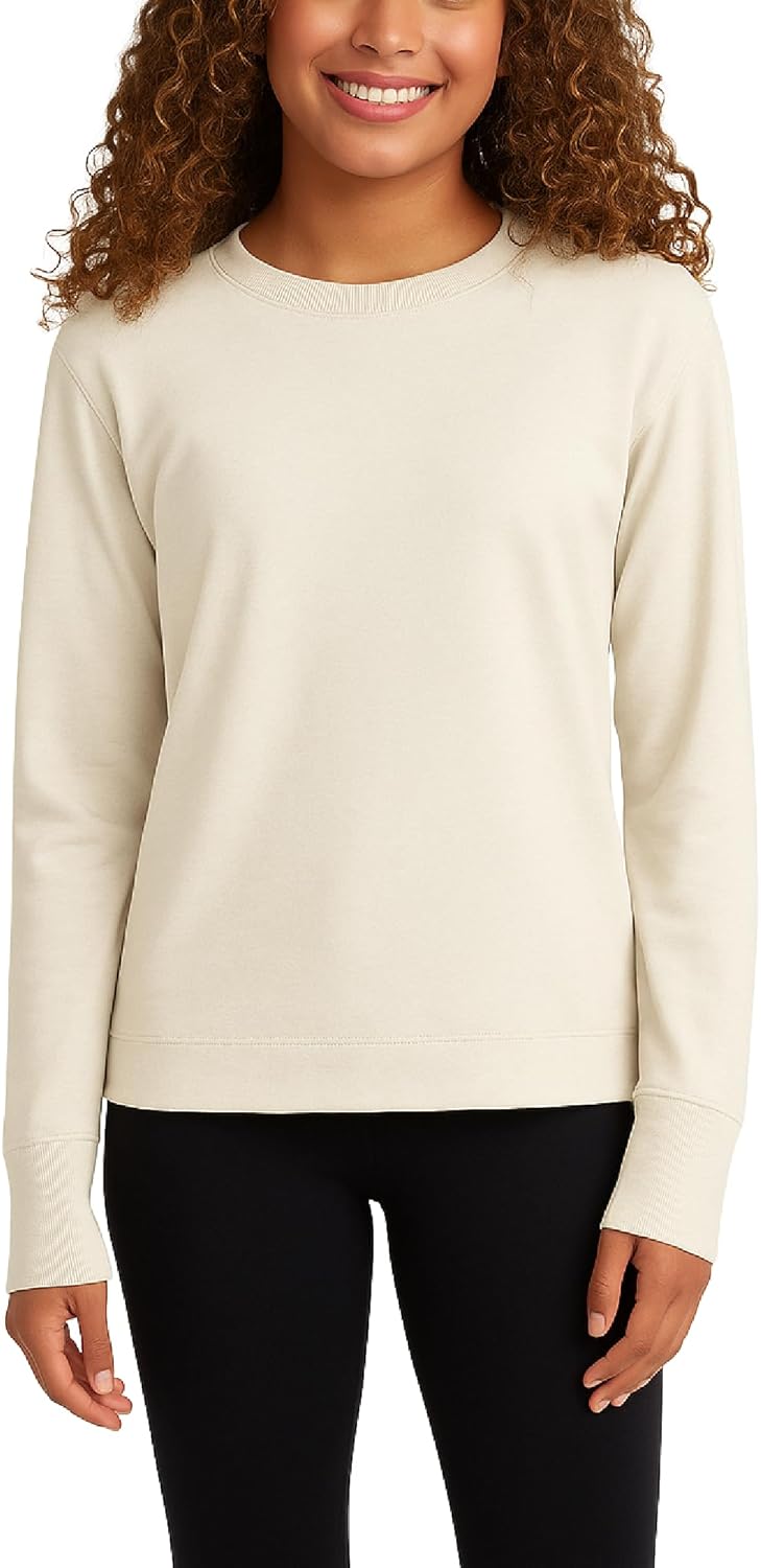 Spyder Womens Crewneck Sweatshirt - Soft Fleece Stretch UPF30+ Lightweight Long Sleeve Pullover Sweatshirt for Women