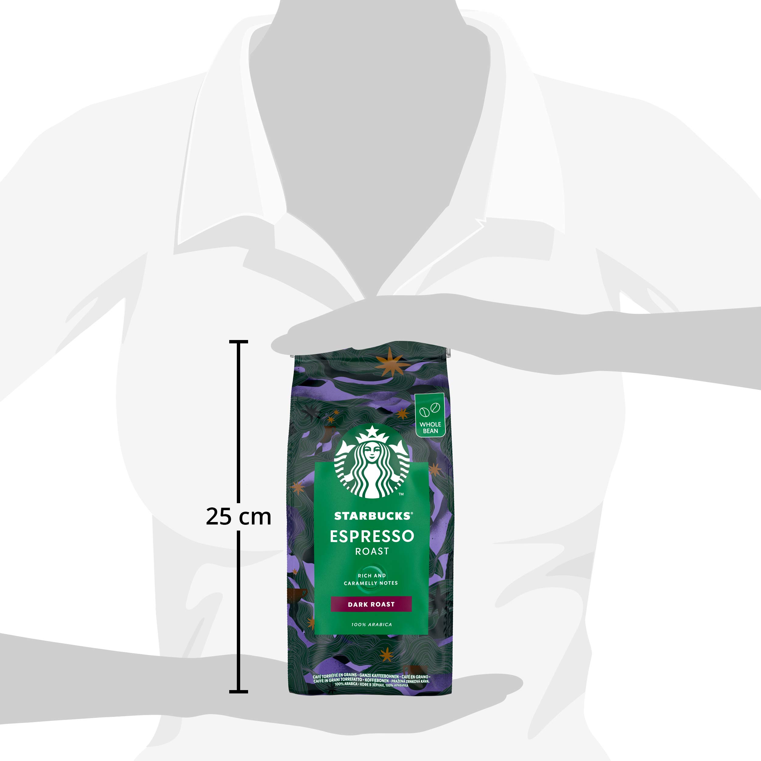 STARBUCKS Espresso Roast Café De Grano Entero De Tostado Intenso (4 Bolsa de 450g) & Pike Place Café De Grano Entero De Tostado Medio 6 Bolsa de 200g