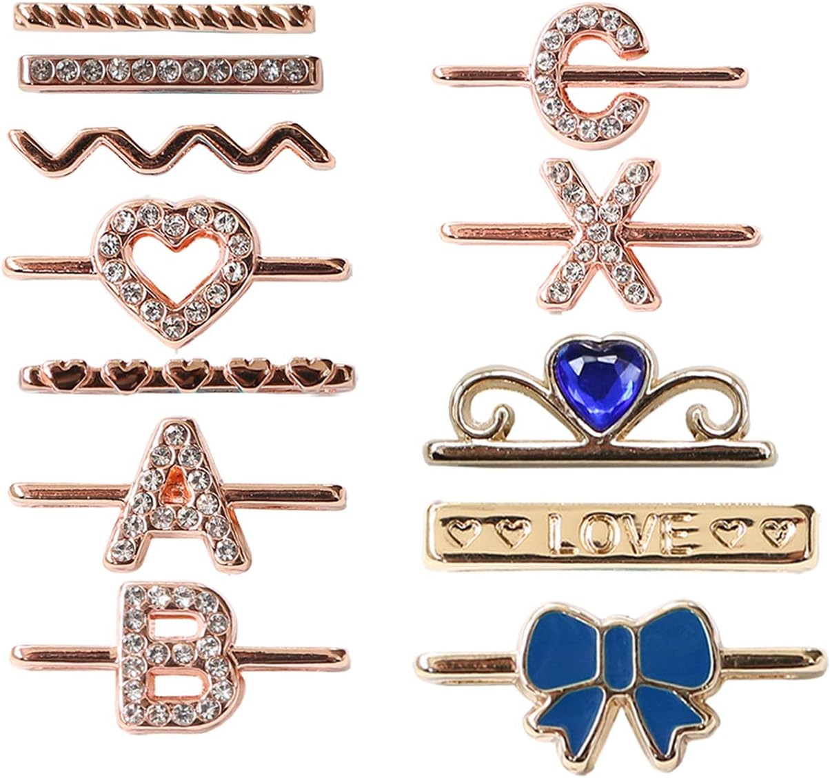 Senter DIY strap accessory decoration, Watch Band Charms with Decorative Rings Loops and Clasp compatible with the band lug width 20-22mm(No watch and watch band)
