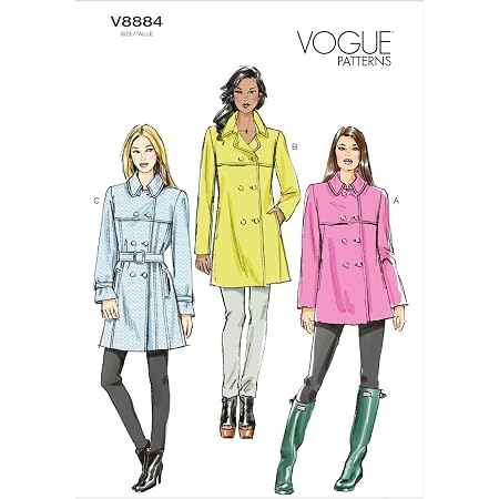 Vogue Patterns V8814A50 Patron Couture Facile Pour Vêtements Femme