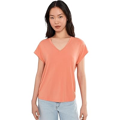 Tommy Bahama Kauai V-neck Short Sleeve Tee peach gelato
