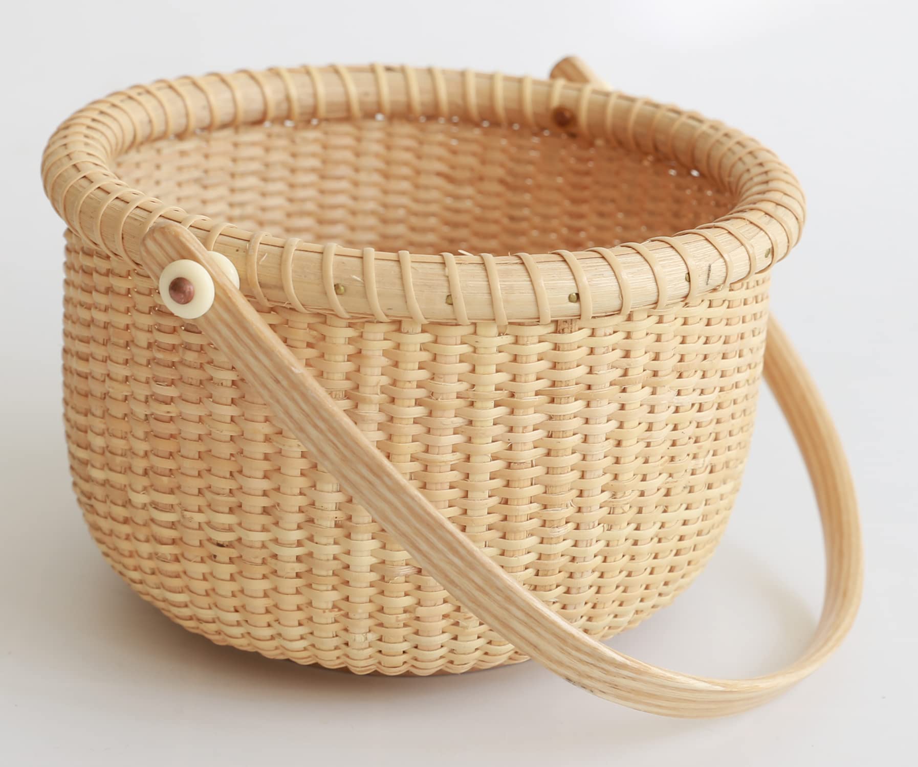 Amazon｜Teng Jin オープンラウンドナンタケットバスケット ハンドル