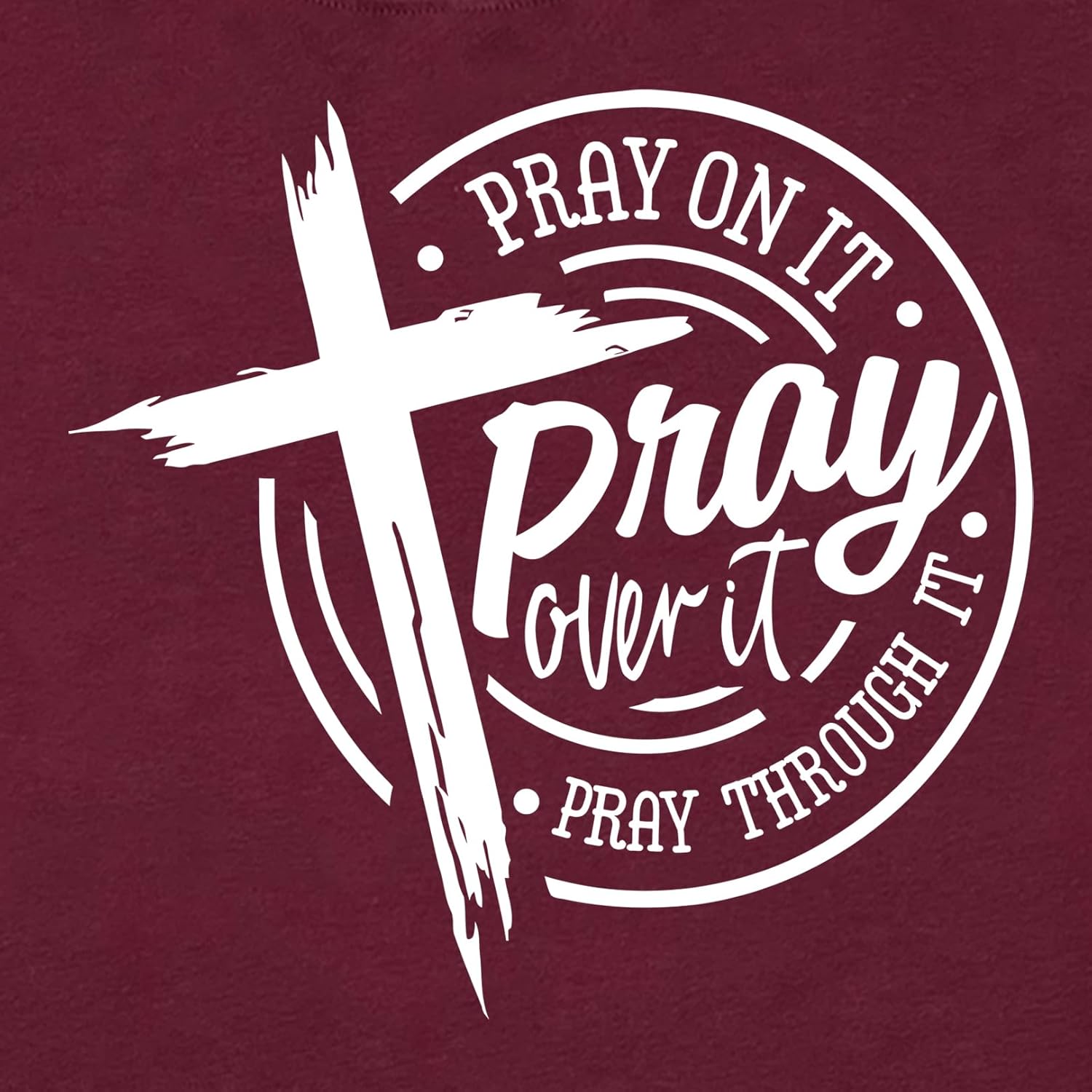 LOOKFACE Womens Pray Graphic Tees Cute Tops - Image 3