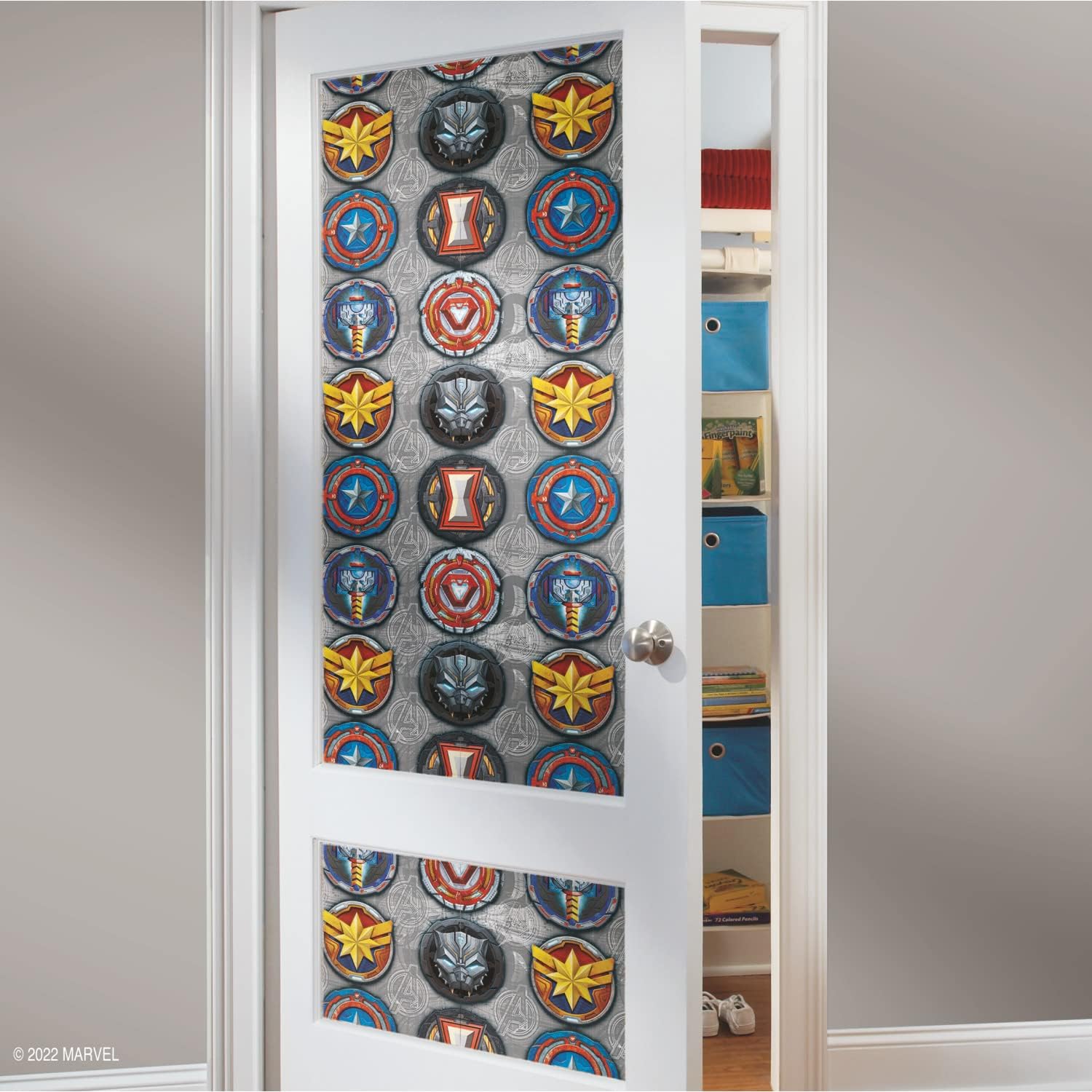 RoomMates Marvel Avengers Emblems Peel and Stick Wallpaper , RMK12311RL